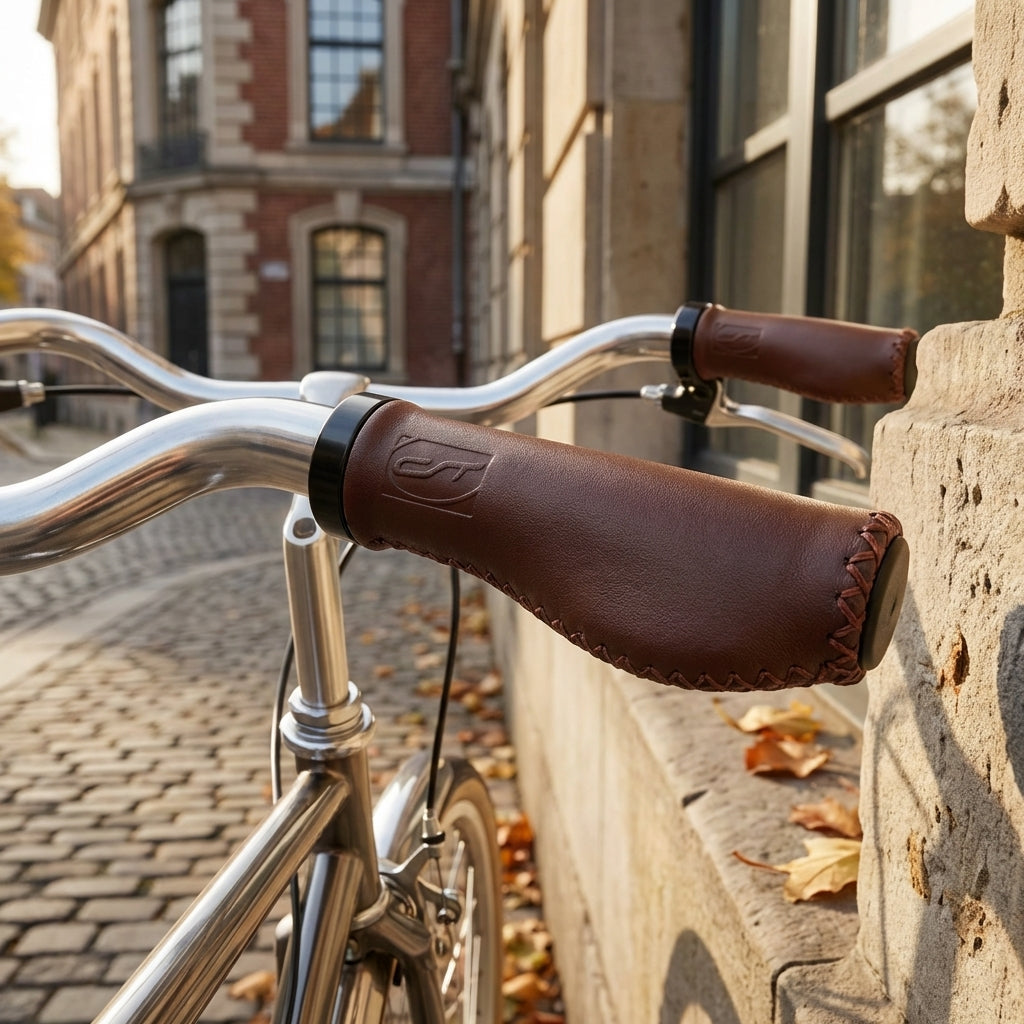 Contec Ergo D3 Exclusiv Lenkergriffe in Dunkelbraun ergonomisch geformt für City- und Tourenräder.