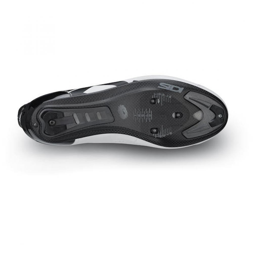 Sidi ROAD Shot 2S white/black 45 Weiß/schwarz - High-Performance Rennradschuh mit Carbonsohle