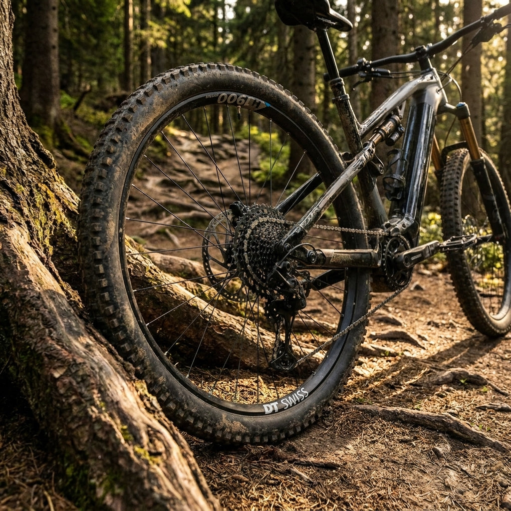 DT Swiss H 1900 SPLINE 27,5" eMTB Hinterrad, schwarz. Robustes Laufrad für anspruchsvolle Trails und E-Mountainbikes.