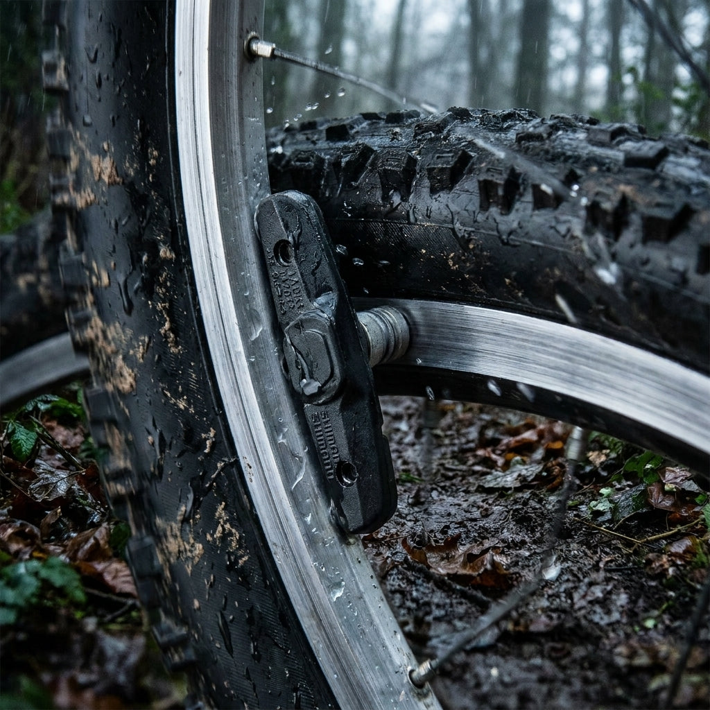Shimano M70T3 V-Brake Bremsschuhe für starke Bremsleistung bei Nässe auf Alufelgen. Ideal für Mountainbike & Trekkingrad.