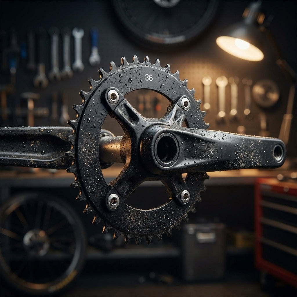 Truvativ Kettenblatt 36 Zähne Downhill 104mm BCD aus robustem Aluminium für Mountainbikes.