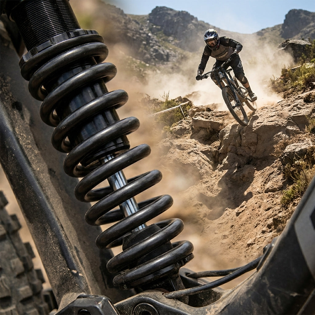 Rockshox Feder für Vivid Kage Dämpfer. Graue Mountainbike Feder für HR Dämpfer. Optimale Fahrwerksabstimmung, Performance.