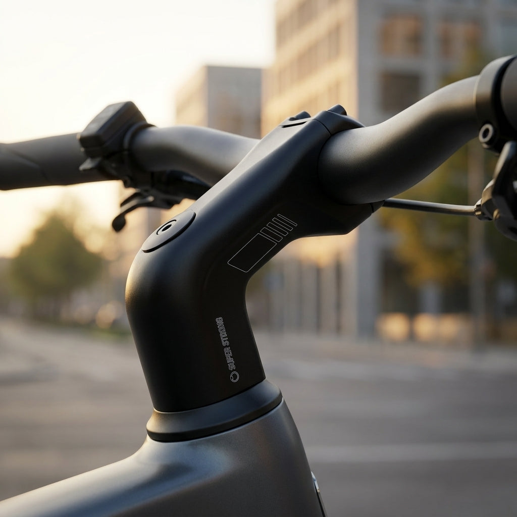by.schulz Alpha SDS Super-Strong 35° Vorbau: Schwarz, Aluminium, stabil, für City-, Trekking- und E-Bikes. Mehr Komfort.