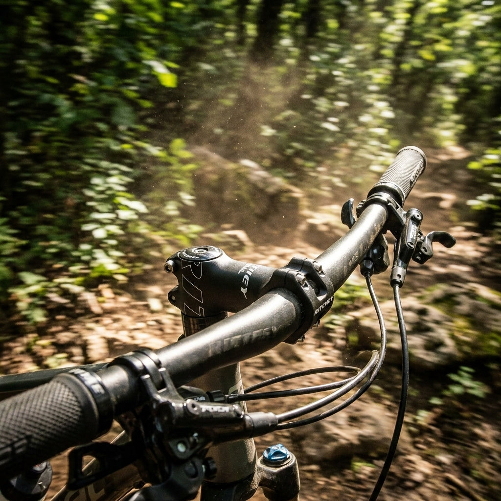 Ritchey Comp Trail Vorbau 35mm 55mm Blatte. Robuster MTB Vorbau aus 3D-geschmiedetem Aluminium für präzise Lenkerkontrolle.