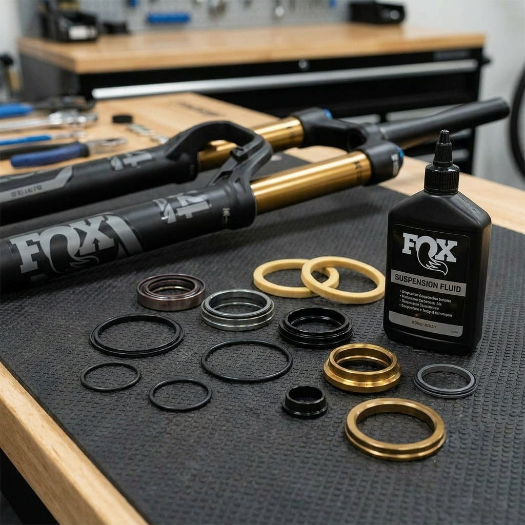 FOX Service Set 34 29in 150 15x110 QR Kashima Matt für Federgabel Wartung. Originalteile für Mountainbike Performance.