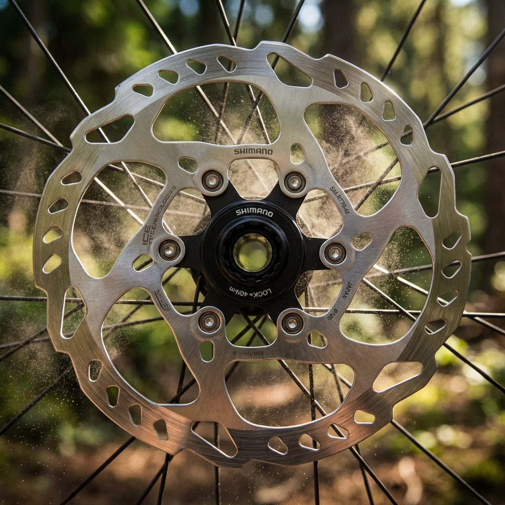 Shimano SLX SM-RT70 Center Lock 180mm Bremsscheibe für starke, kontrollierte Bremsleistung.