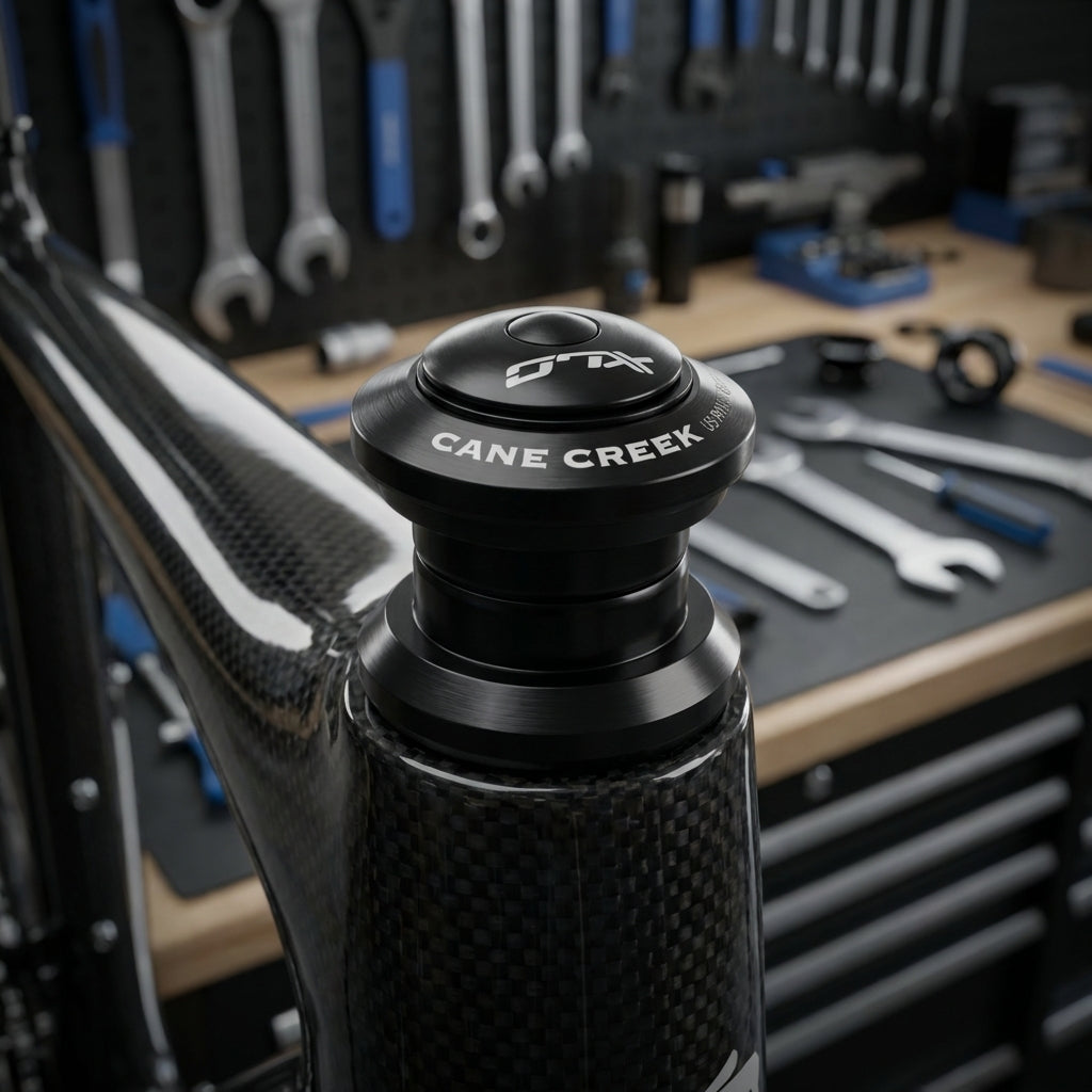 XLC A-Head-Steuersatz HS-A03 schwarz aus Aluminium für MTB und Rennrad 1 1/8 Zoll Konus.
