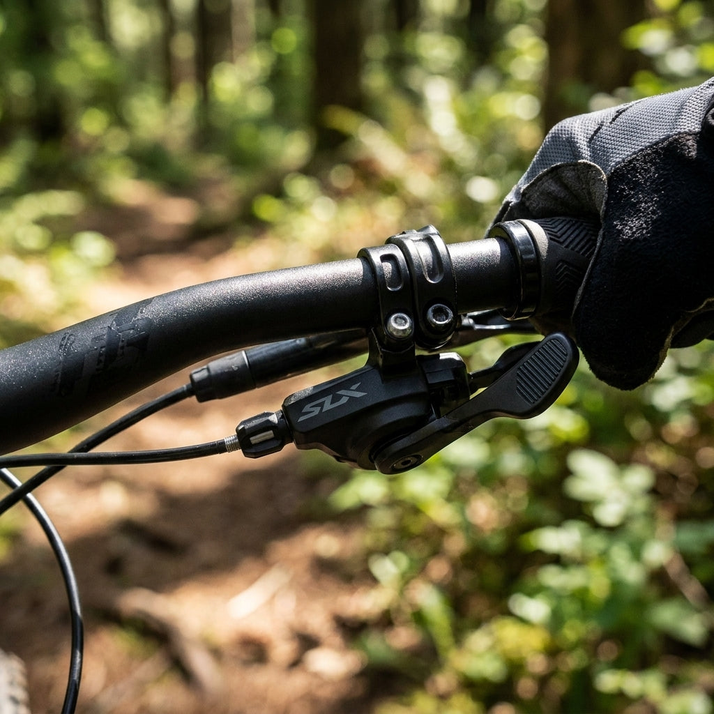 SHIMANO SLX SL-M7100 2-fach Schalthebel am Mountainbike Lenker