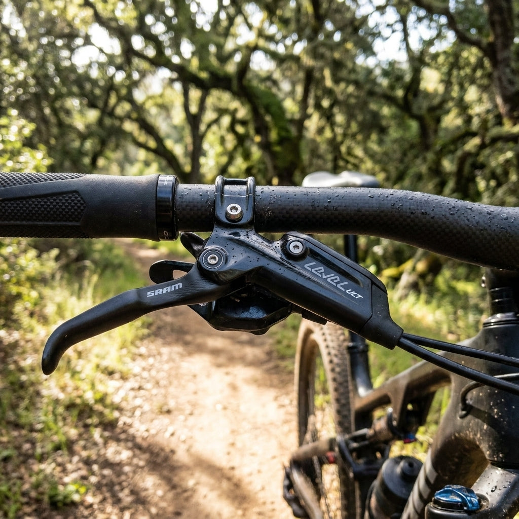 SRAM Level Ultimate Carbon Bremshebel schwarz, leicht, präzise Kontrolle für XC Trail Mountainbike. Ersatzteil für hydraulische Scheibenbremse.