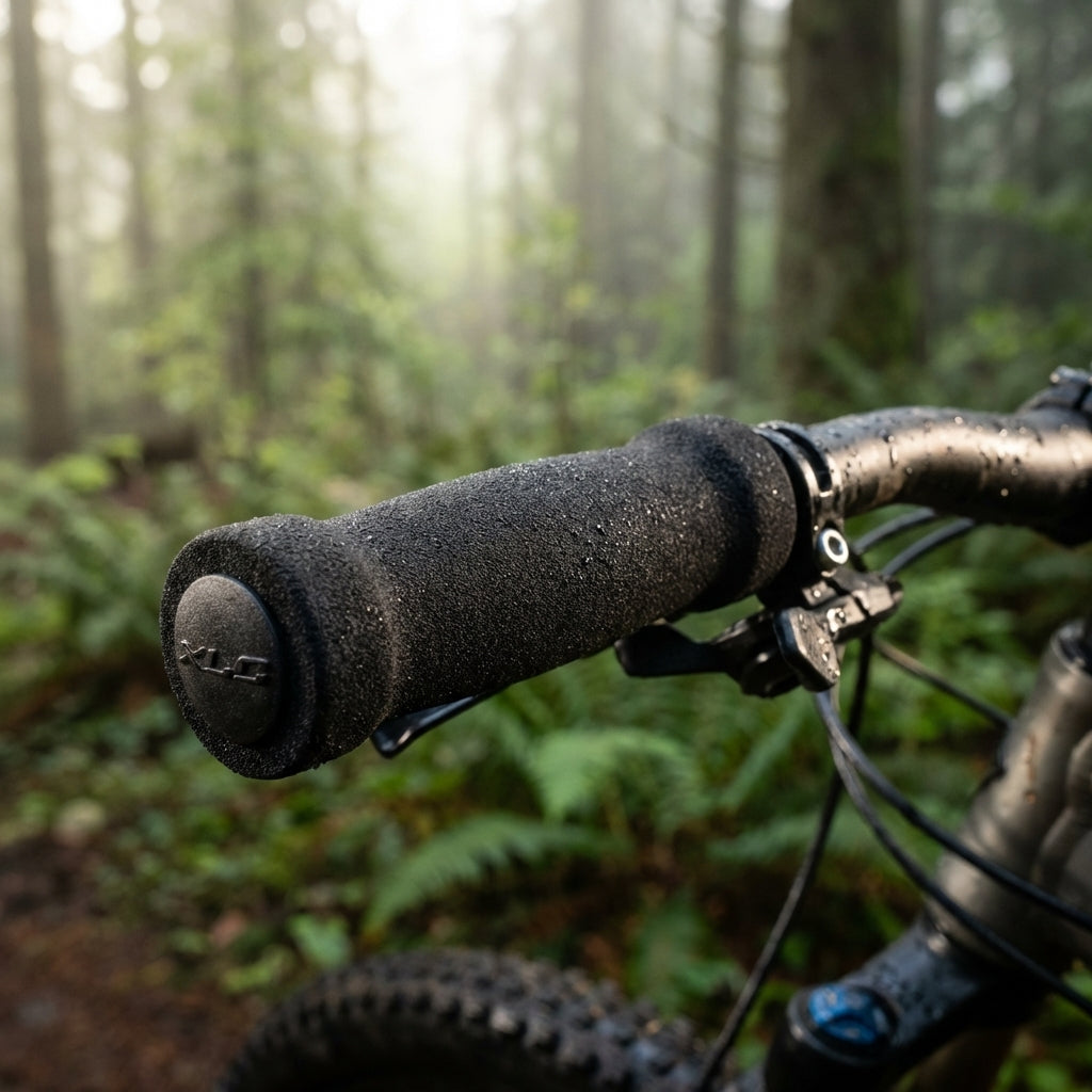 XLC Lenkergriffe Soft GR-G13 in Schwarz für MTB und Citybike aus ergonomischem Schaumstoff inklusive Lenkerstopfen.