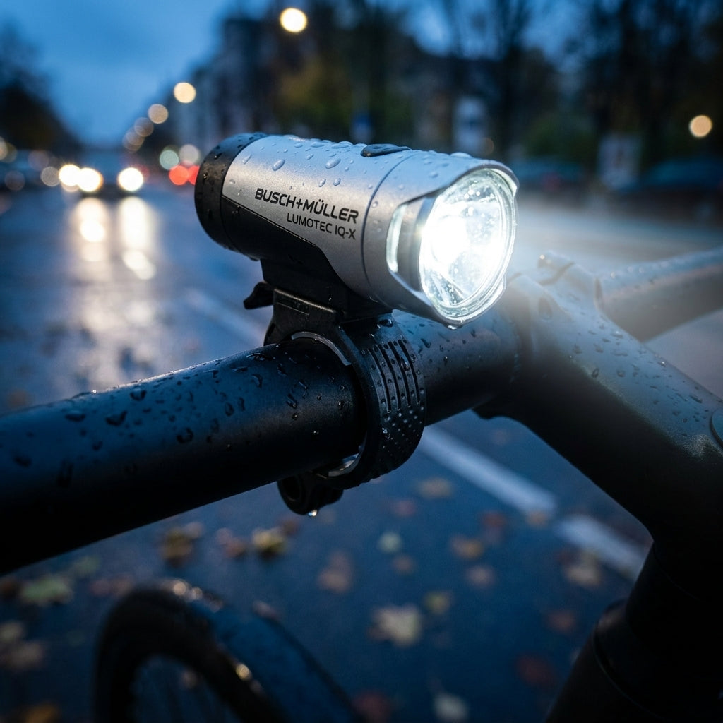Busch+Müller 31.8mm Halteschelle für Lumotec IQ-X Scheinwerfer. Sichere und stabile Lenkerbefestigung am Fahrrad.