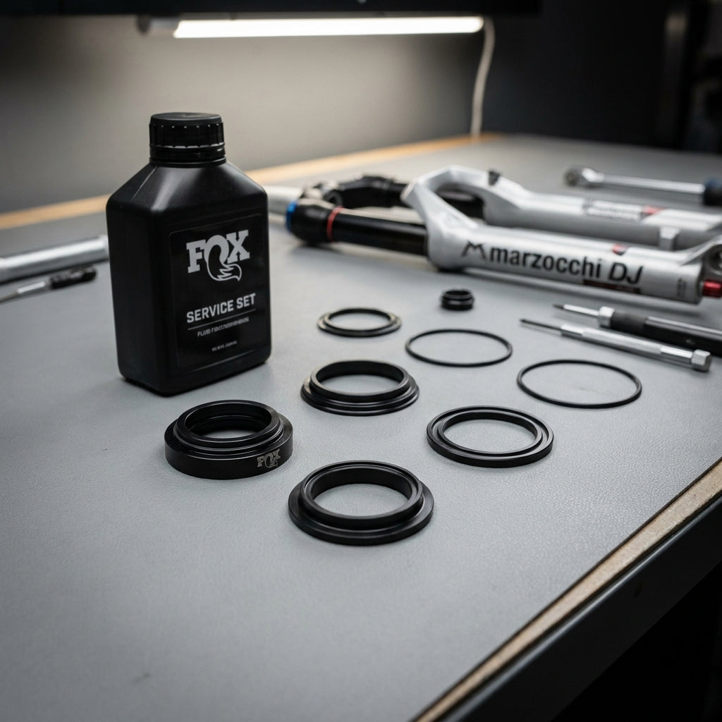 FOX Service Set Marzocchi DJ 26in: Originalteile für Federgabel Wartung, optimale Funktion und verlängerte Lebensdauer.