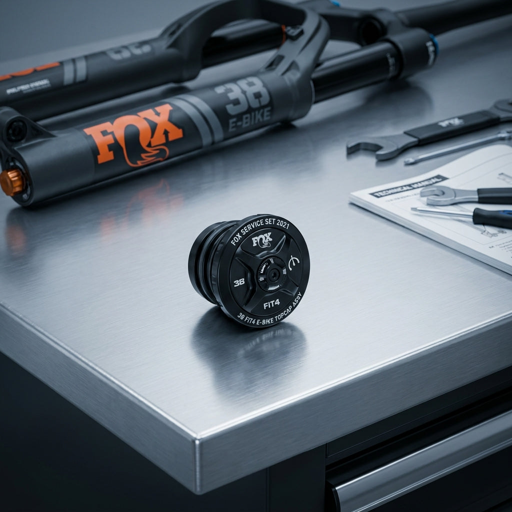 FOX Service Set 2021 38 FIT4 E-Bike Topcap Assy Black für präzise Federgabel-Wartung. Originalteile für FOX 38.