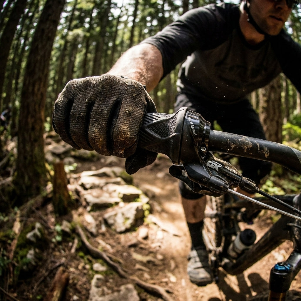 SRAM GX 2x11 Drehgriffschalter schwarz für präzise 11-fach MTB-Schaltperformance auf anspruchsvollen Trails.