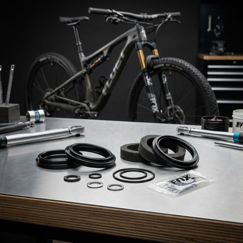 FOX Service Set 32 SC 27.5 FIT4 Black Ano Wartungskit für Federgabeln. Präzise Dichtungen für Bike-Performance.