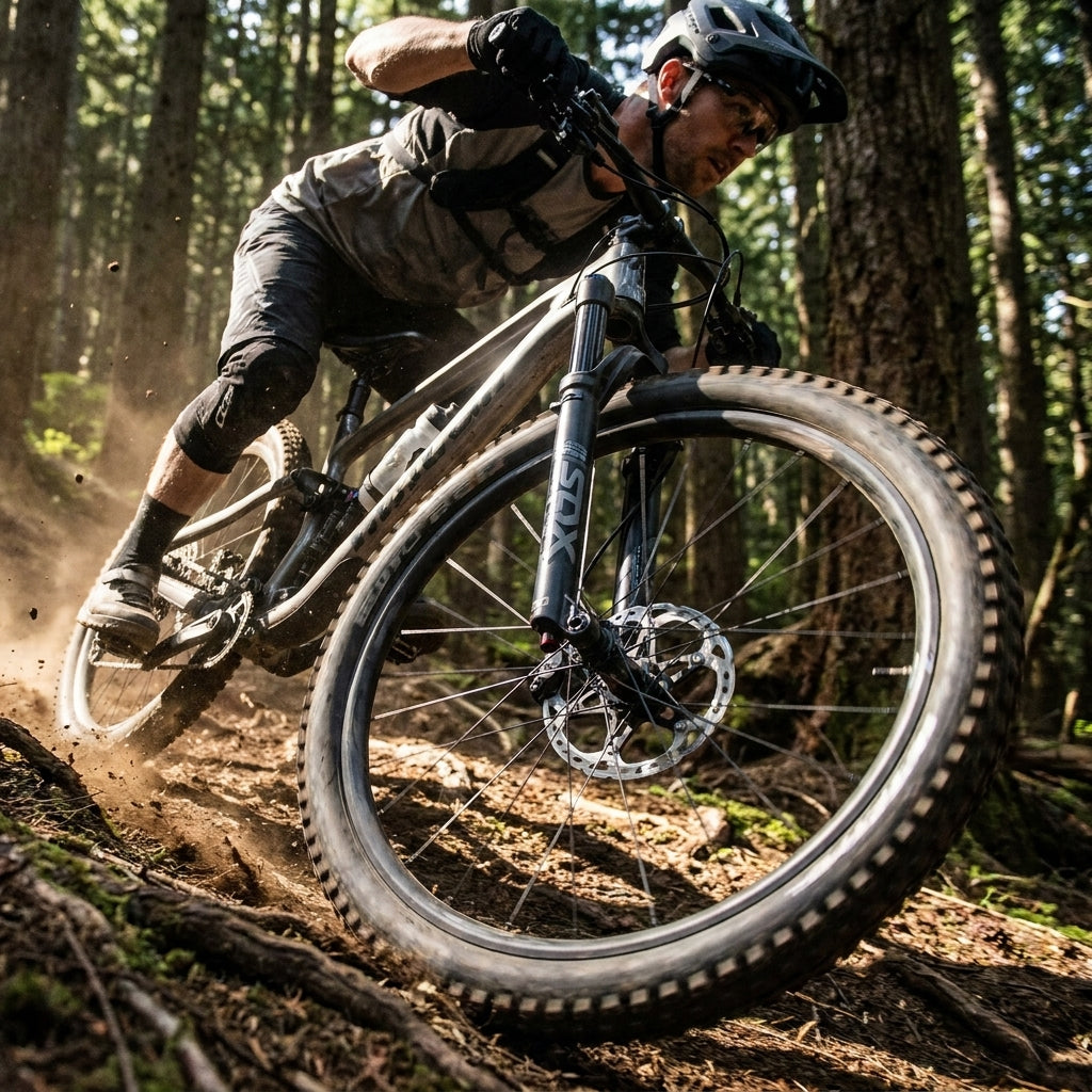 SHIMANO SLX M7120 VR 4-Kolben Scheibenbremse für Mountainbike und E-MTB. Leistungsstarke Vorderradbremse für extreme Trails.
