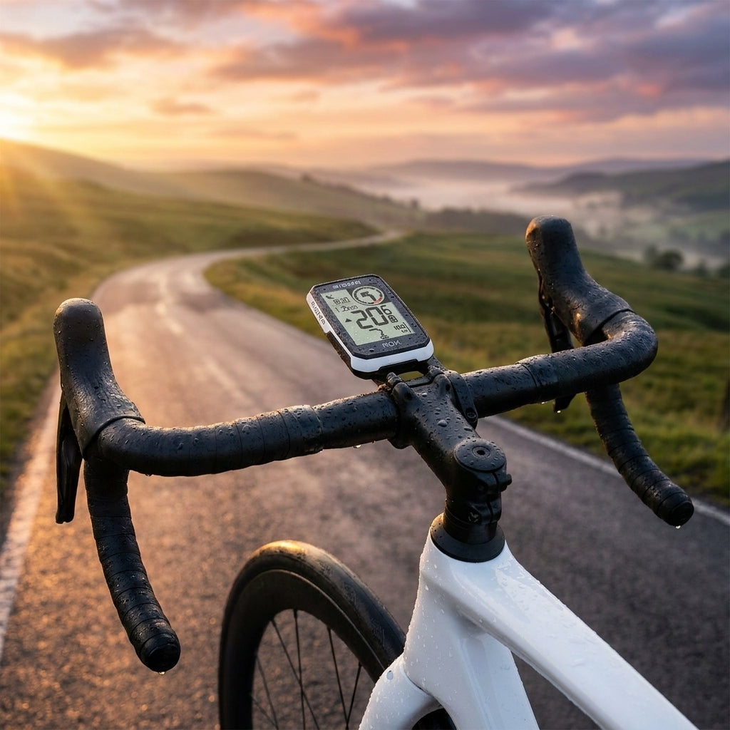 Sigma Sport ROX 2.0 Endurance weiß GPS Fahrradcomputer am Lenker. 2.0 Zoll Display, 26h Akku, IPX7 wasserdicht.