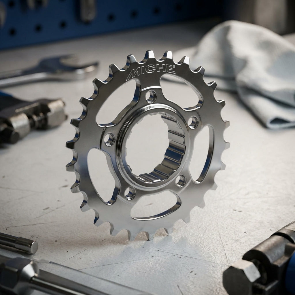Miche Ritzel XM 11/12 17Z für Shimano/Sram 11/12-fach Kassette, chrom. Hochwertiges MTB Fahrradteil.