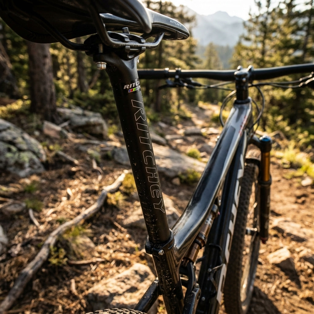 Ritchey WCS Zero 2-bolt Sattelstütze 27.2mm blatte. Leichte, präzise Mountainbike Aluminium Sattelstütze für optimale Performance.