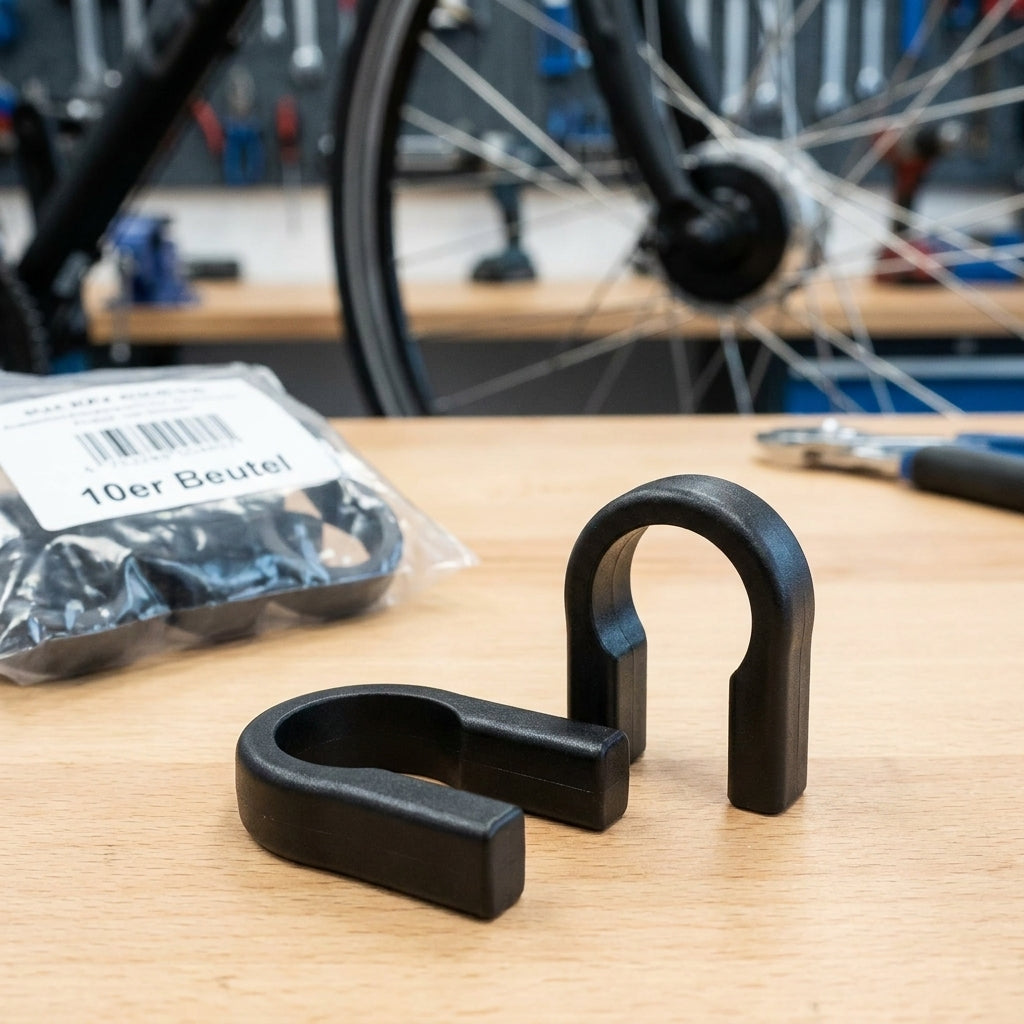 KLICKfix Adapterschelle 10er Beutel. Original Ersatzteile für Lenkeradapter. Sichere Fahrradbefestigung.