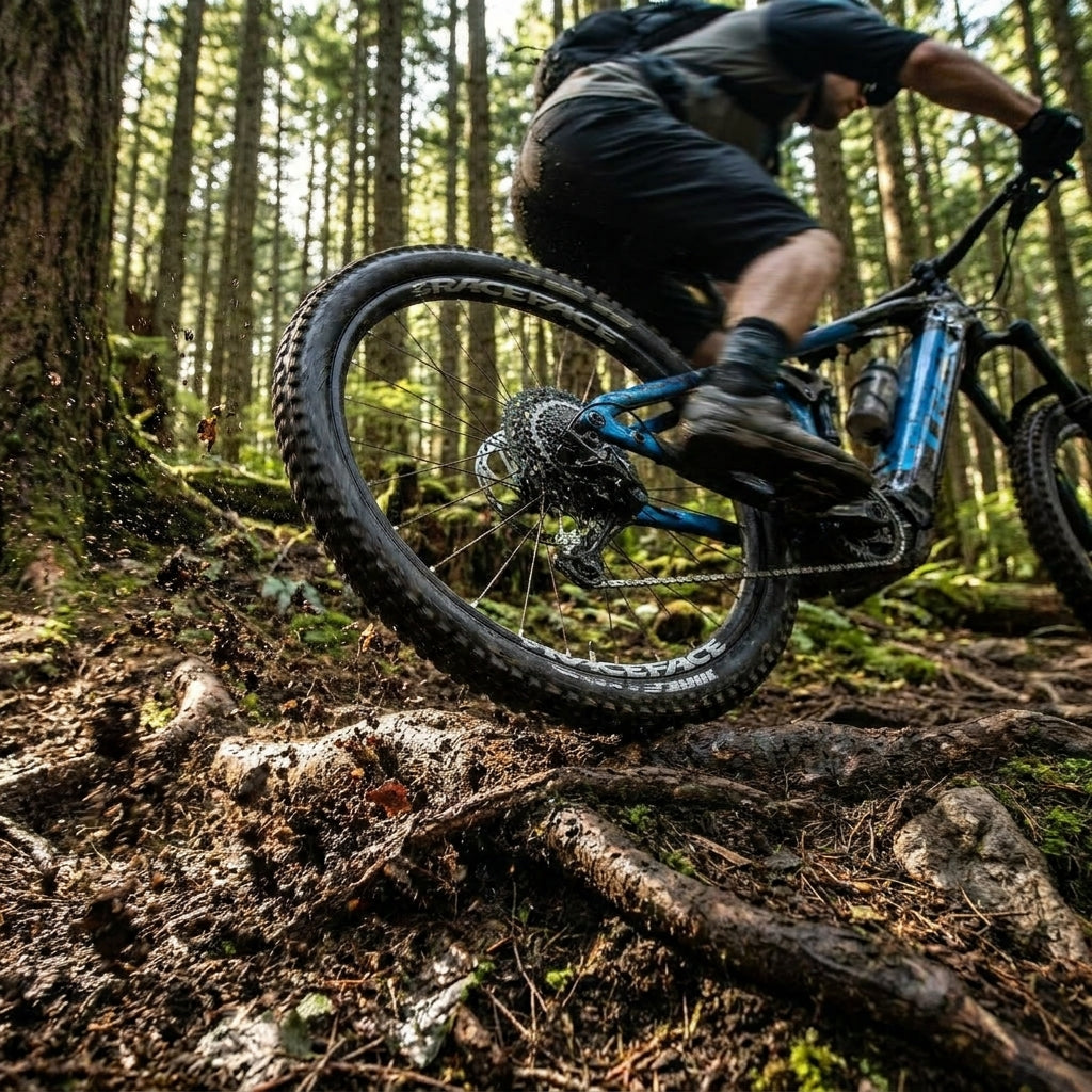 Race Face Aeffect R eMTB Laufrad, 29 Zoll Hinterrad, robust und schwarz für anspruchsvolle Trails. Microspline, 148x12mm.