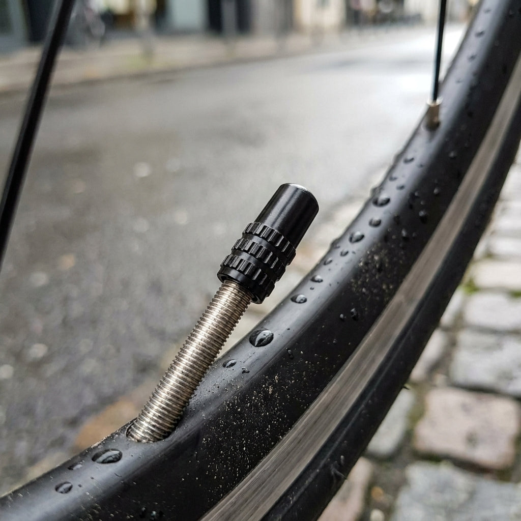 Token Ventilkappe schwarz für SV-Sclaverand-Presta Ventilpaar. Schützt Fahrradventile vor Schmutz und Feuchtigkeit.