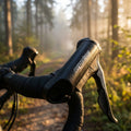 Schwarze Ergotec Bar Ends Lenkerhörnchen für ergonomisches Fahrradfahren und Entlastung der Handgelenke.