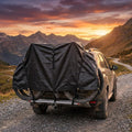 VK International Fahrradschutzhülle Duo 130 × 250 cm, wetterfeste Abdeckung für 2 Fahrräder, schwarz