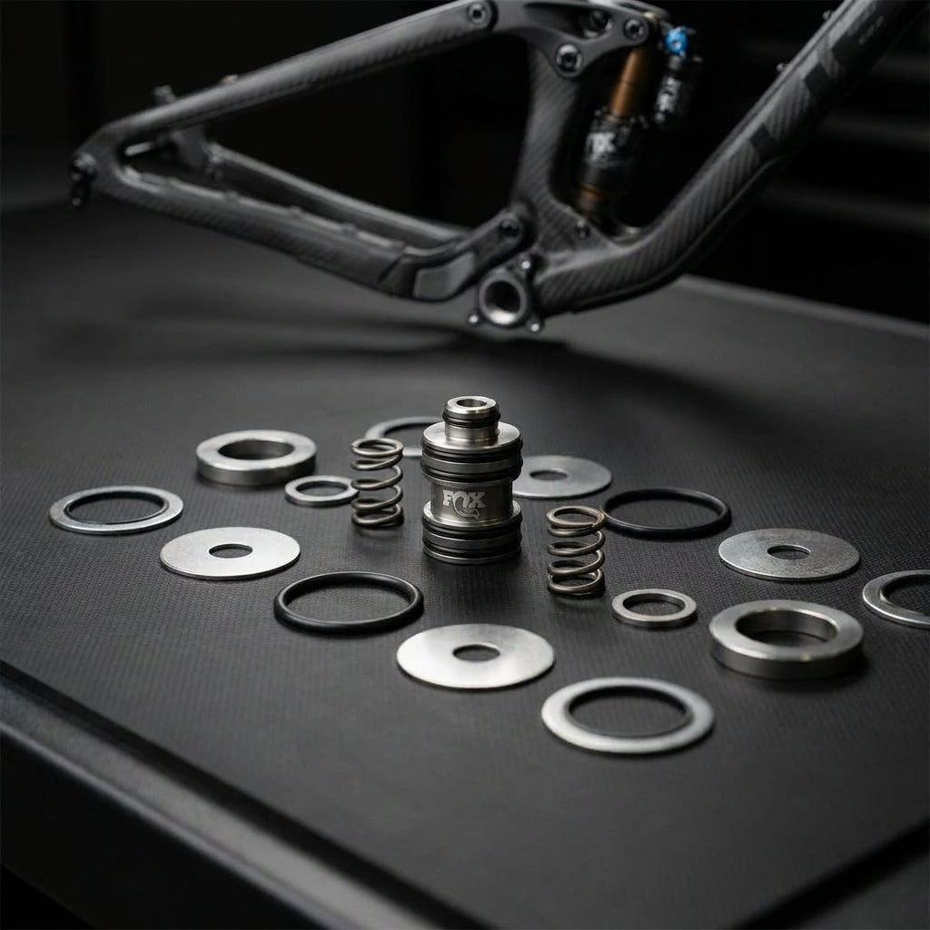 FOX Service Set Rail 2.0 Compression Valving Kit. Präzise Dämpfung für FOX Fahrwerke. Mountainbike Wartung, Performance Upgrade.