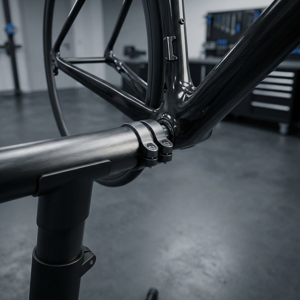 PRO Reparaturständer Hollowtech II: Klappbarer Montageständer für Fahrräder mit Hohlachse und Anti-Rutsch-Füßen.