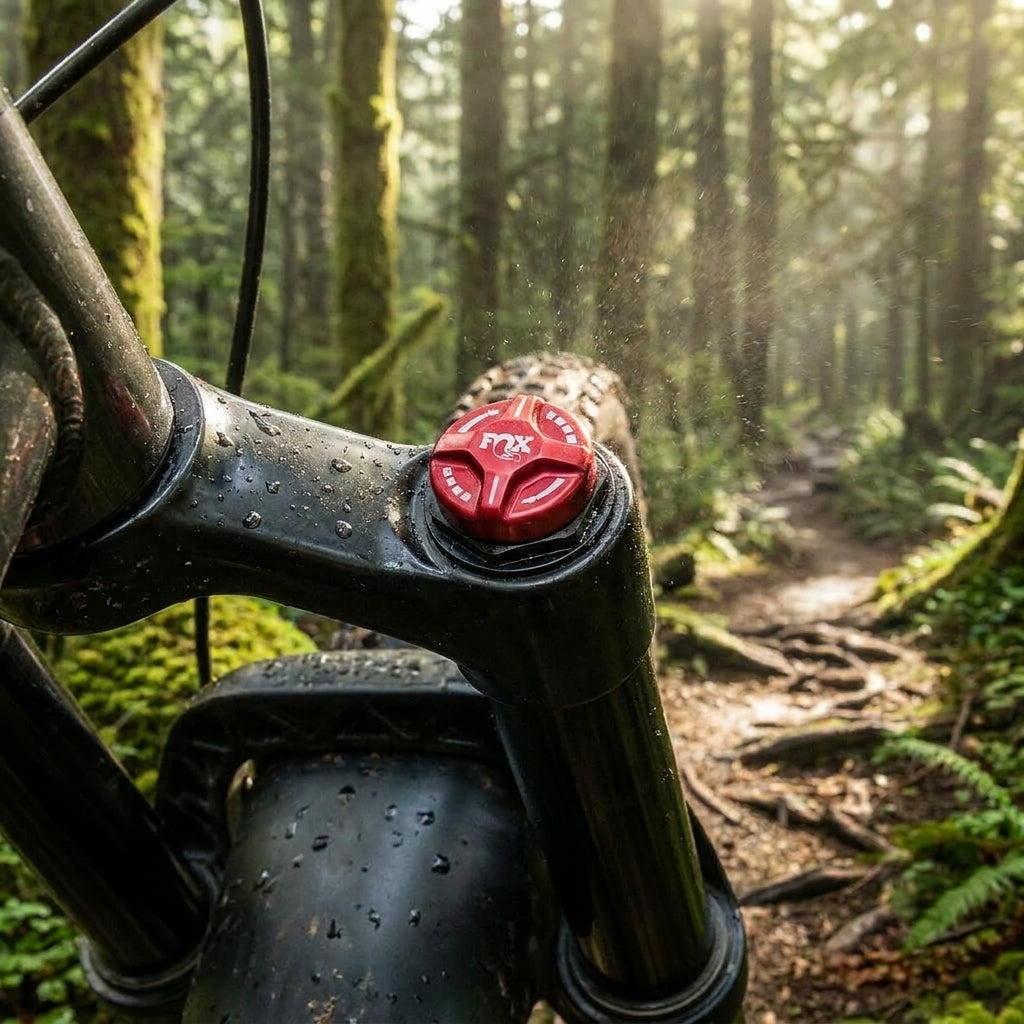 FOX Rebound Knob 2020 SuperStrut SH für präzise Dämpfungsfeinjustierung am Mountainbike Fahrwerk. Original FOX Ersatzteil.
