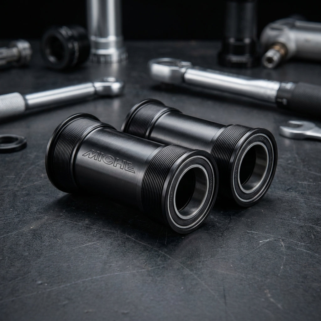 Miche T47 BBRIGHT 29mm Innenlagerschalen, schwarz. Präzise, stabile Fahrrad-Komponente für optimale Performance und Langlebigkeit.
