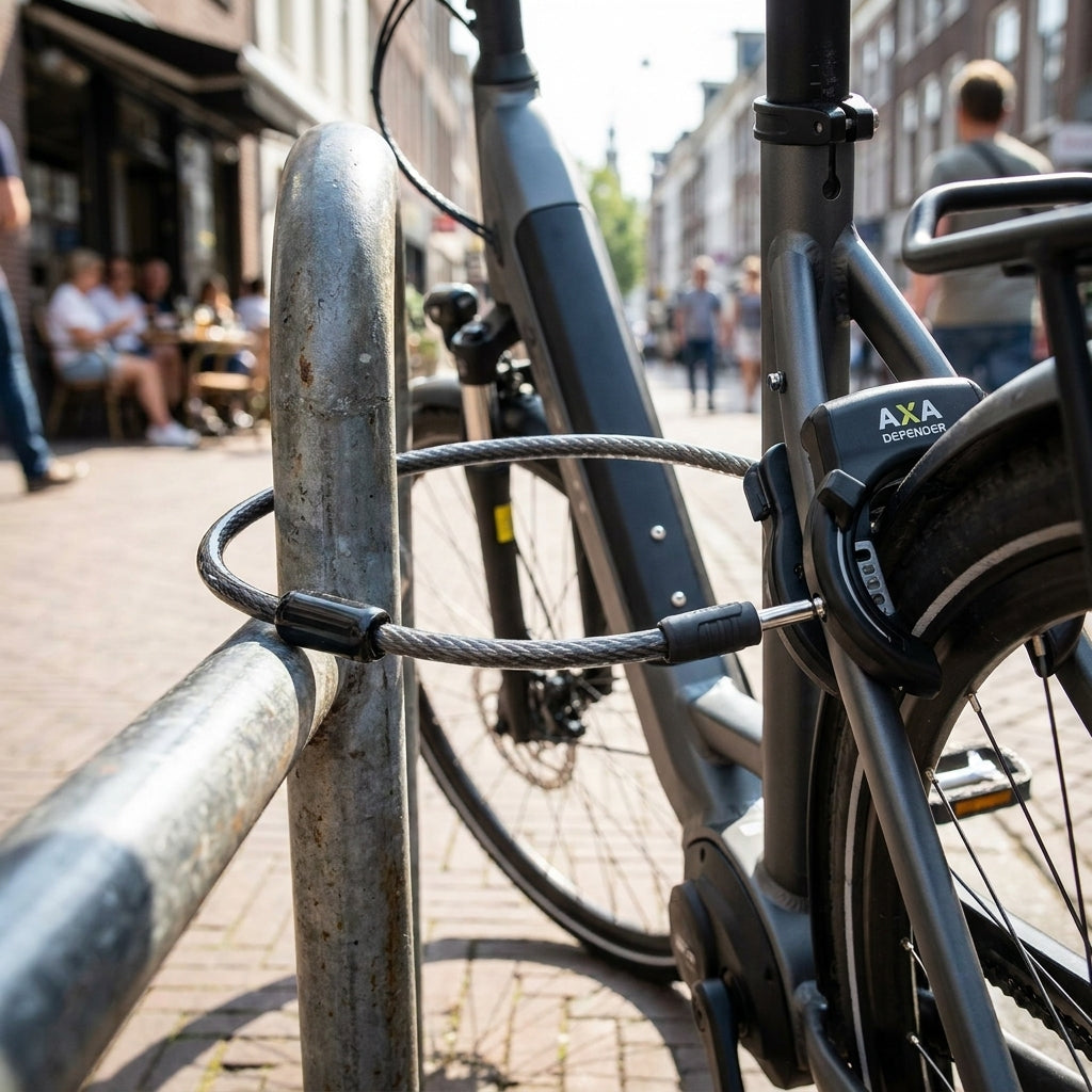 AXA Einsteckkabel 80cm für Defender Solid Plus Victory Ringschloss. Zusätzlicher Fahrradschutz & Diebstahlsicherung.