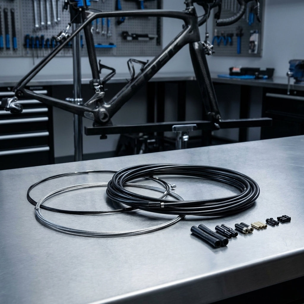 SRAM SlickWire Pro Schalt-/Bremskabel-Kit schwarz für Rennrad & MTB. Präzise Schalt- & Bremsperformance. Hochwertig, langlebig.