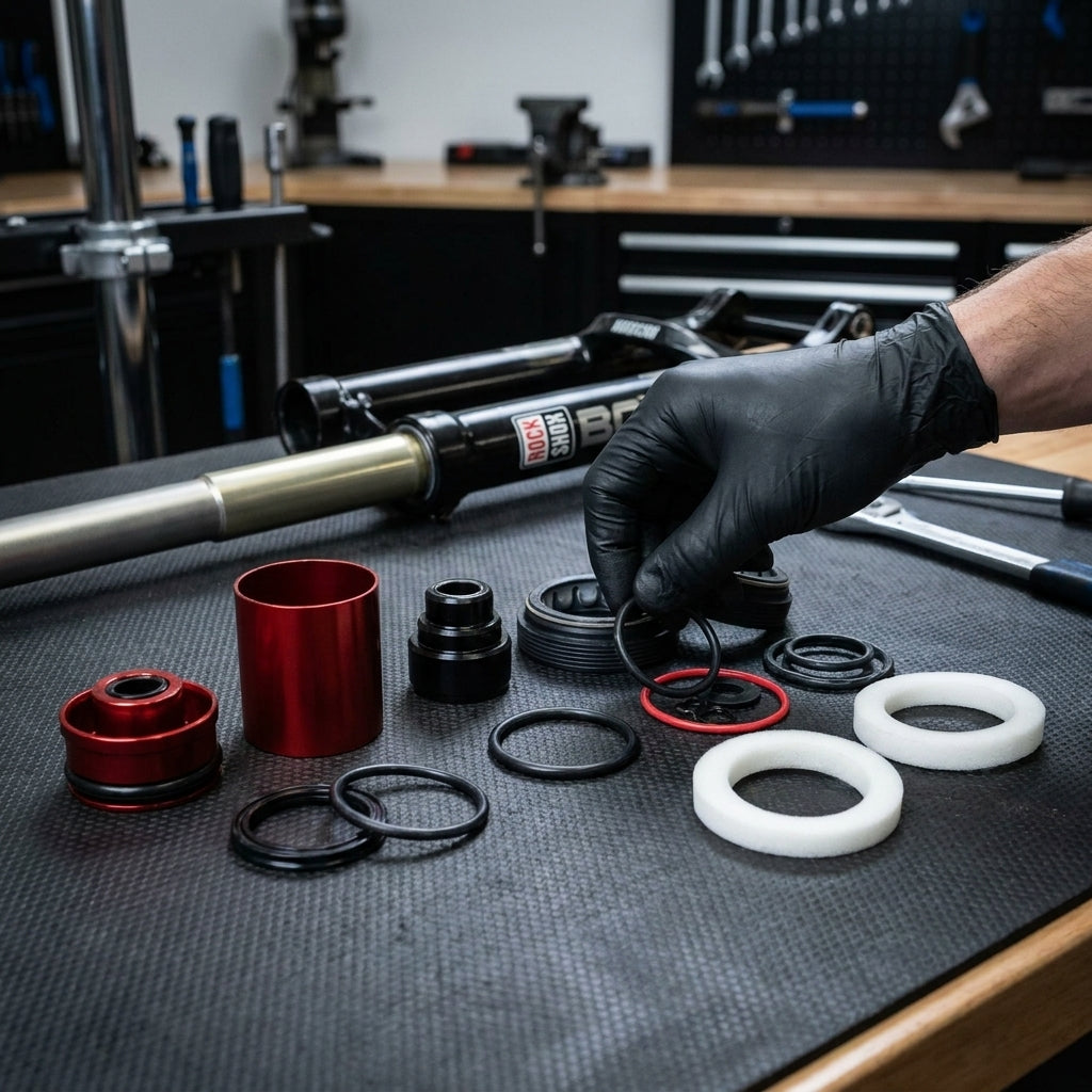 RockShox BoXXer RC C1 Federgabel Service-Kit. Originalteile für 200h/1 Jahr Wartung. Performance und Langlebigkeit.