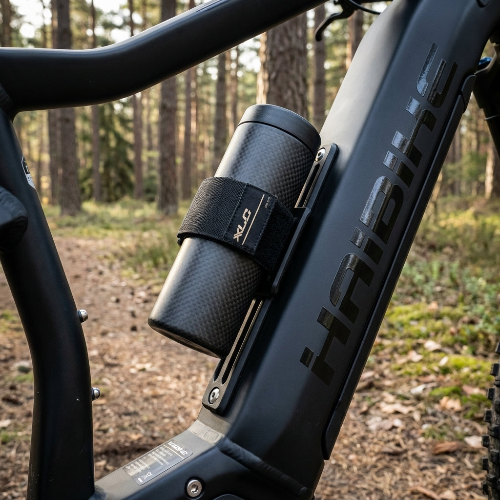XLC MRS Kitrack MR-S11 Universal-Halterung für Haibike, Winora und Koga E-Bikes zur Montage am MRS-Schienensystem.