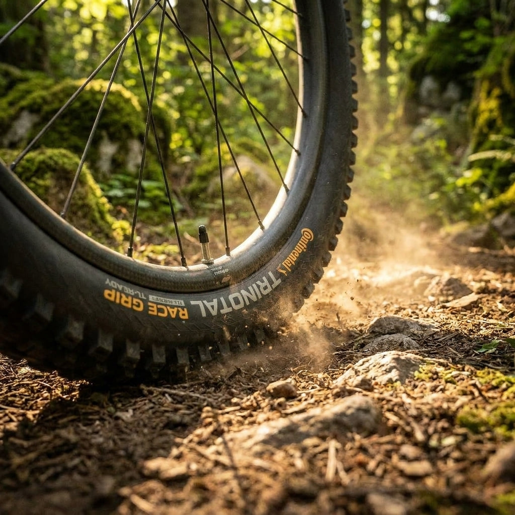 Continental Trinotal Race Grip TL-Ready Faltreifen 29x2,40. Leichter Mountainbike Trailreifen für optimalen Grip und Performance.