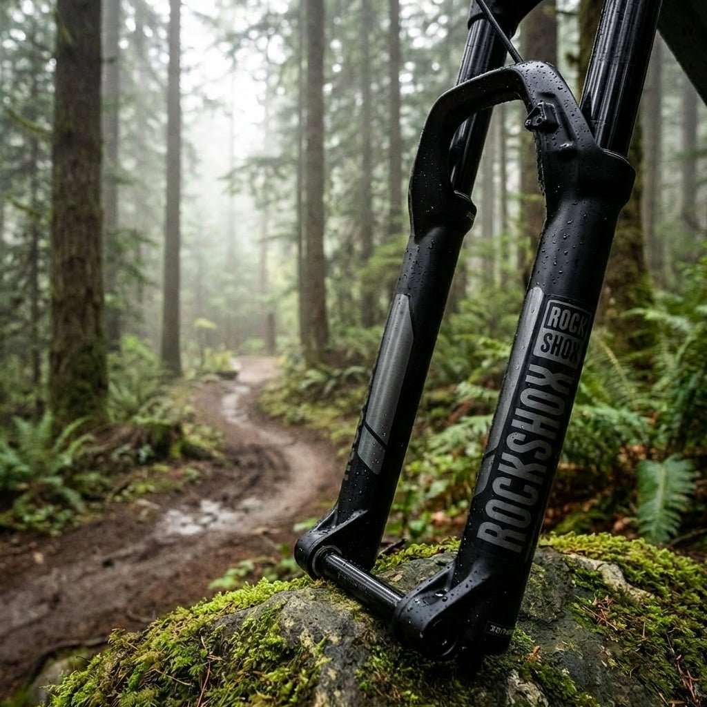 RockShox Domain B1+ 29" Tauchrohr in Diffused Black. Original Federgabel Ersatzteil für Mountainbike. Boost, 38mm, inkl. Decals.