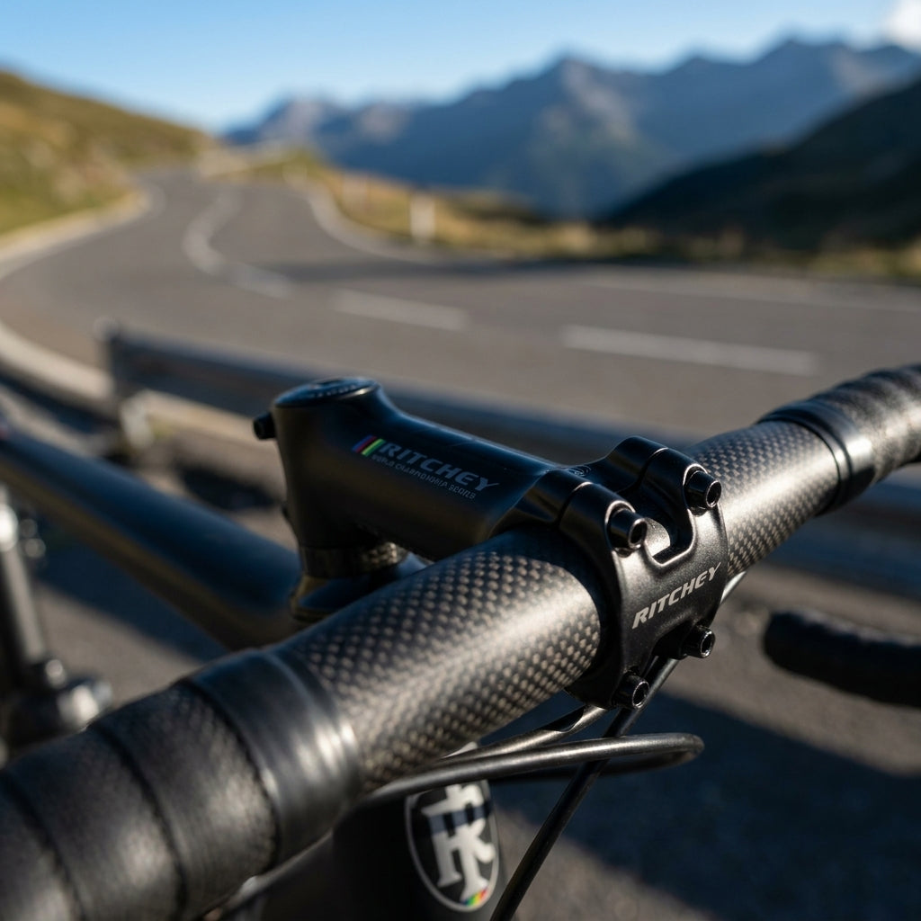Ritchey WCS C220 Vorbau, ultraleichter 3D-geschmiedeter Alu-Vorbau mit 220° Klemmung für Stabilität.