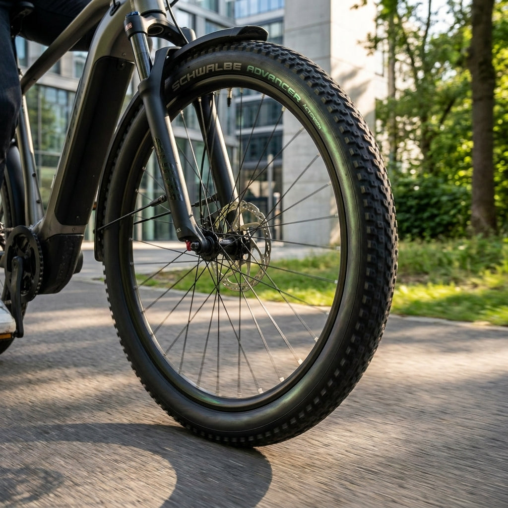 Schwalbe DRAHTREIFEN ADVANCER HYBRID ActGreen 57-584 Schwarz - leiser SUV-Reifen mit PunctureGuard