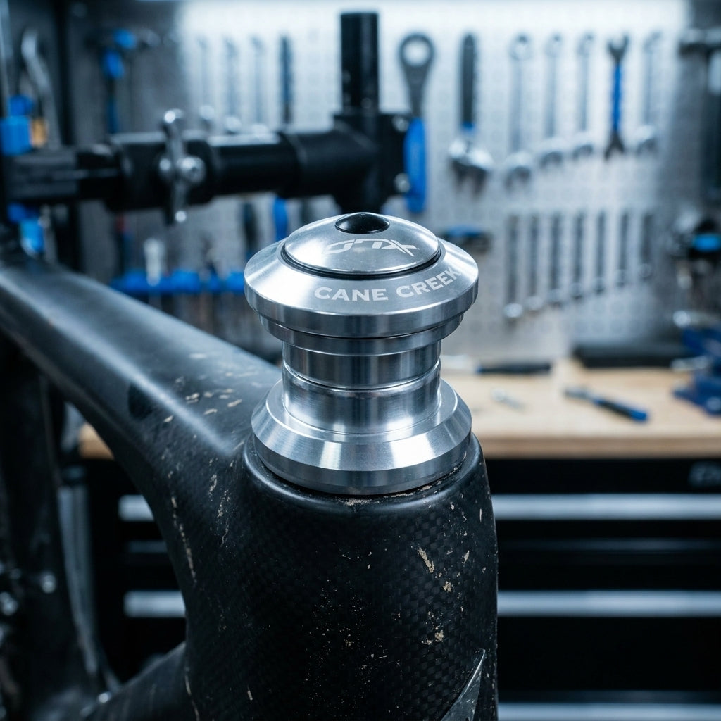 XLC A-Head-Steuersatz HS-A03 silber, 1 1/8 Zoll, für MTB und Rennrad. Hochwertiges Aluminium Fahrradteil für präzise Lenkung.