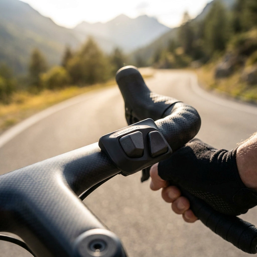Shimano Di2 Zweitschalter SW-R600R: Ergonomische Oberlenker-Bedienung für Rennrad 10/11-fach. Präzise Schaltung, mehr Komfort.