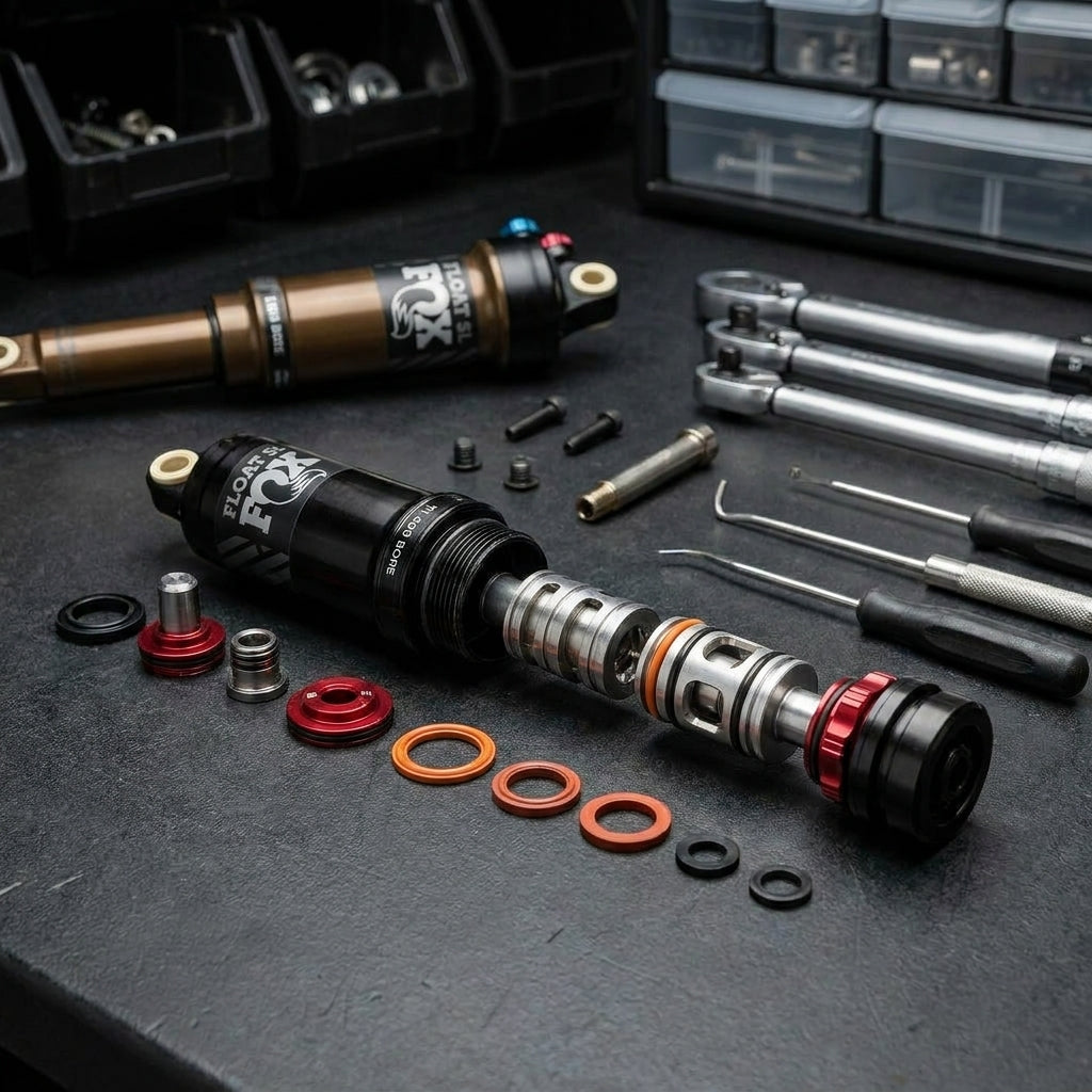 FOX Service Set Valve Stack Assy Float SL für Dämpfer Wartung. Präzise Ersatzteile für optimale Fahrwerks-Performance. Fahrrad-Teile.
