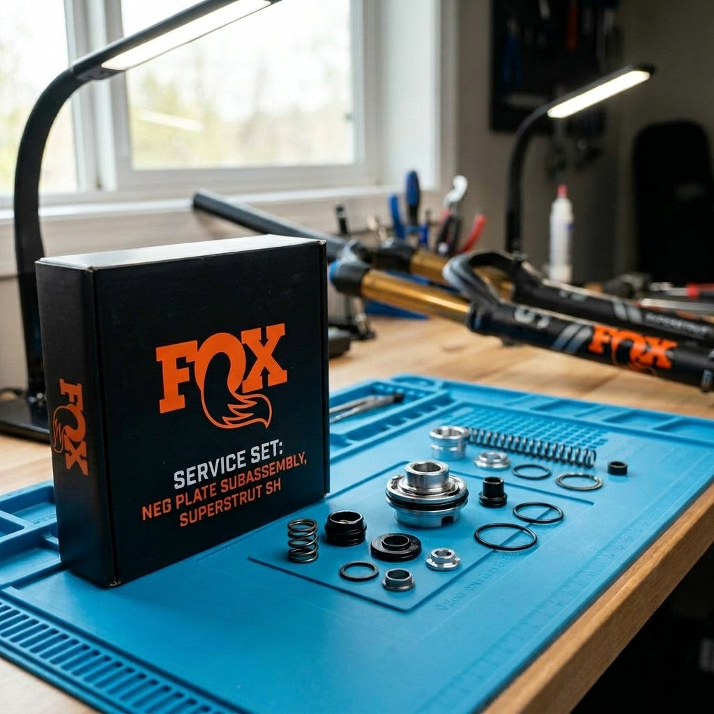 FOX Service Set Neg Plate Subassembly SuperStrut SH. Original Wartungskit für FOX SuperStrut Federgabeln. Präzise Performance.