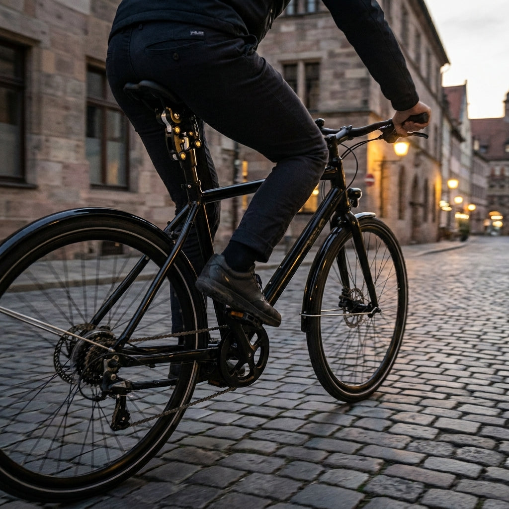 XLC Federsattelstütze SP-S11 in schwarz für maximalen Fahrkomfort. Ideal für Stadt, Trekking, MTB. Parallelogramm-System.