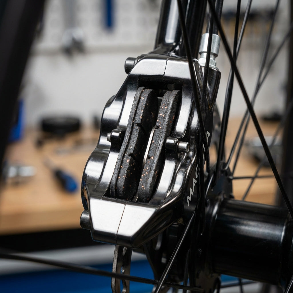 Kool-Stop Magura Gustav Pro 2025 Scheibenbremsbeläge, organisch mit Kupferpartikeln, für präzise Fahrradbremsen.