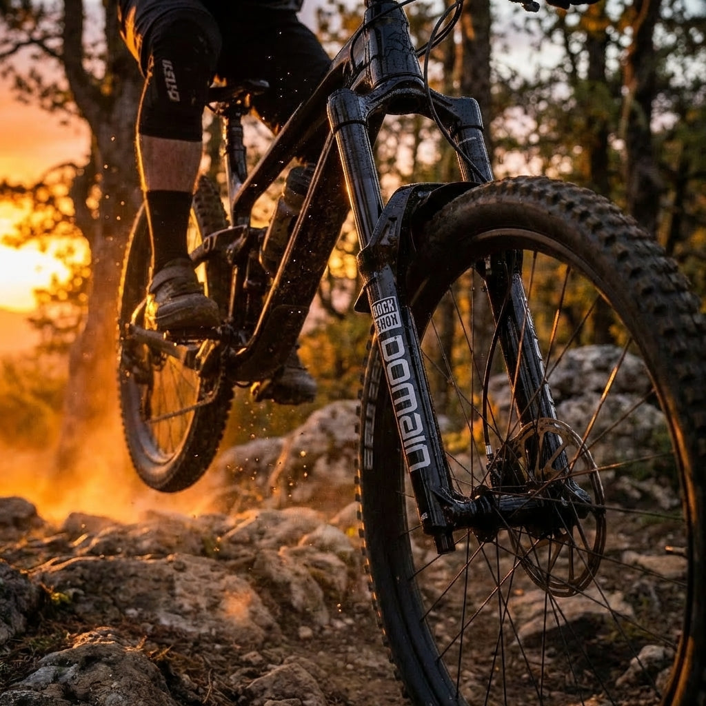 RockShox Domain B1+ Tauchrohr glanzschwarz 38mm 15x110 Boost. Federgabel Ersatzteil für Mountainbikes. Robuste MTB Performance.