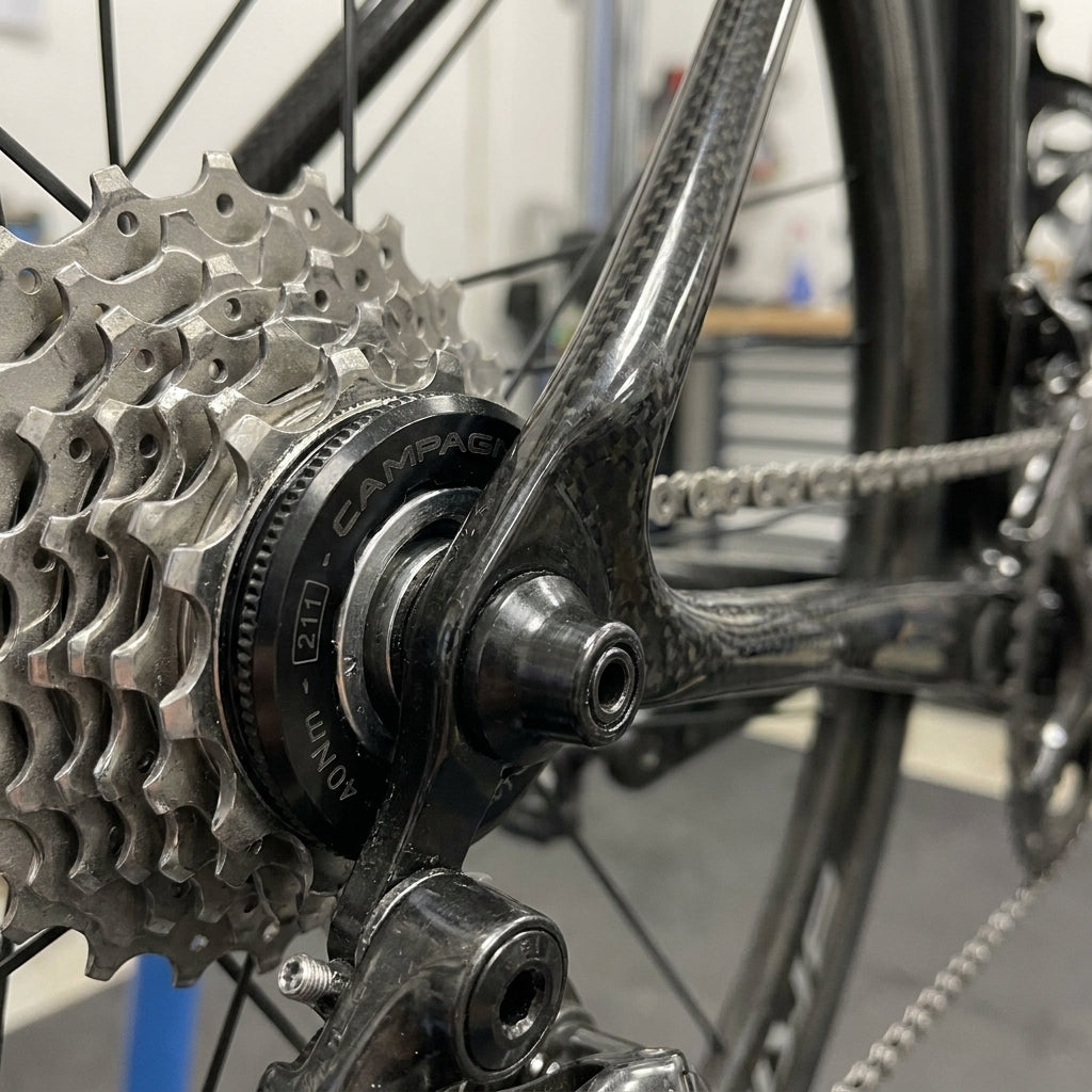 Campagnolo 11-fach Zahnkranz Verschlussring CS-111-R für HG 11. Original Ersatzteil für Rennrad Kassetten, sichert Präzision.
