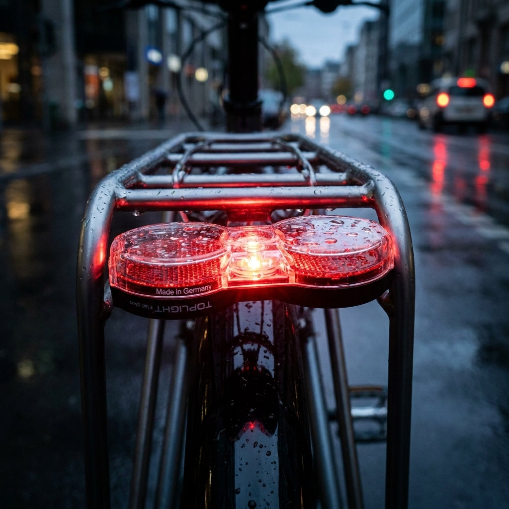 Busch&Müller Toplight Flat plus Rücklicht 50/80mm STVZO. Extrem flach, leicht, mit Standlicht für optimale Fahrradsicherheit.