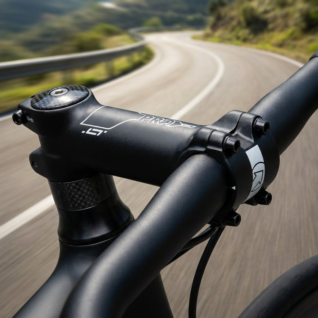 PRO Vorbau LT 120mm schwarz Aluminium Fahrrad Vorbau für Rennrad, Mountainbike. Lenkerklemmung 31,8mm, 1 1/8 Zoll.